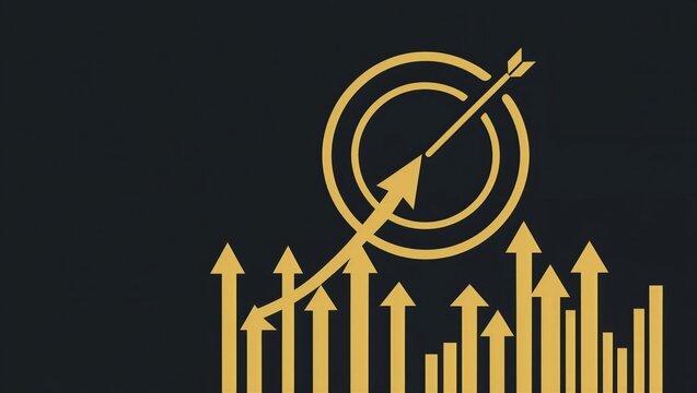 Goal focus, strategic clarity, business alignment are crucial for performance success. This concept highlights precision planning, vision-driven growth, power of staying on target competitive markets