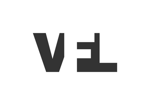 VFL logo design. Initial letter V F L bold font style for tech startups, consulting, corporate branding. Creative company name, headlines typography identity, trendy logotype.