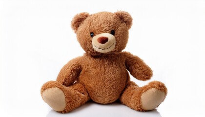Obraz premium Teddy Bear Isolated On White Background