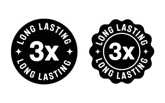 Long lasting 3x labels for product advertising and marketing campaigns