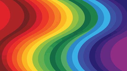 A vibrant full spectrum rainbow with undulating flowing bands of color creates a visually striking and dynamic background high quality professional detailed modern elegant stylish clean © Digishopppp