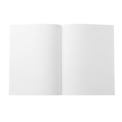 A white book with two pages isolated on transparent background. Png