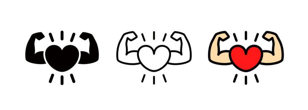 A healthy and resilient mind icon, a healthcare logo.