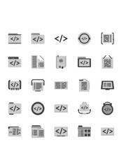 Fototapeta premium Simple Tech Icons Set