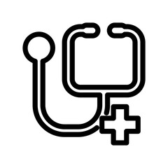 Stethoscope icon design template