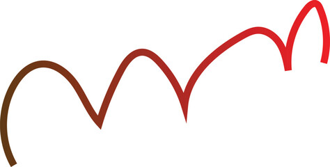 the combination of the undulating line, the gradient color scheme, and the peaks creates a visually striking image that conveys a sense of motion and transformation, making it suitable for various © Meshkat