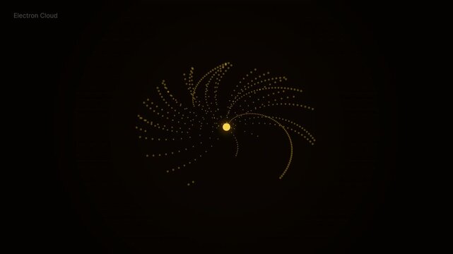 Animated Electron Cloud Visualization