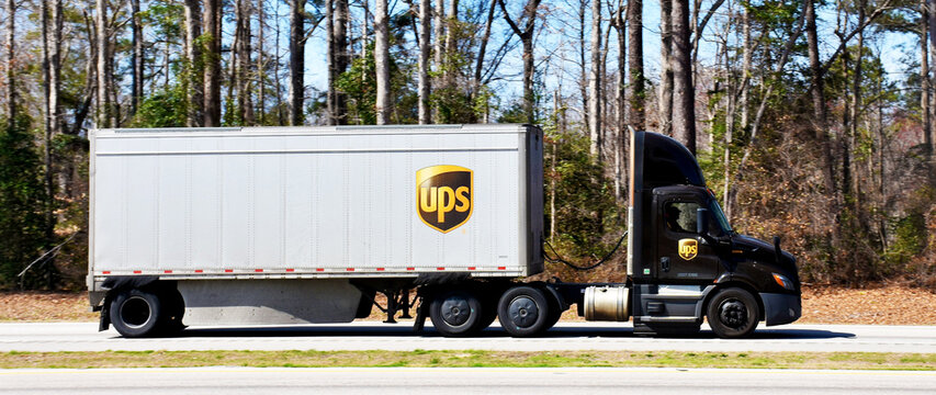 UPS (United Parcel Service) Truck, North Carolina, USA