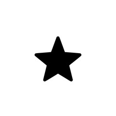 Obraz premium star favorite icon isolated on white background