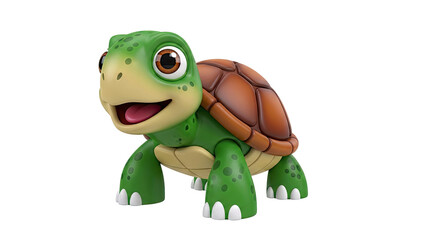 Obraz premium Cute 3D Cartoon Turtle Character