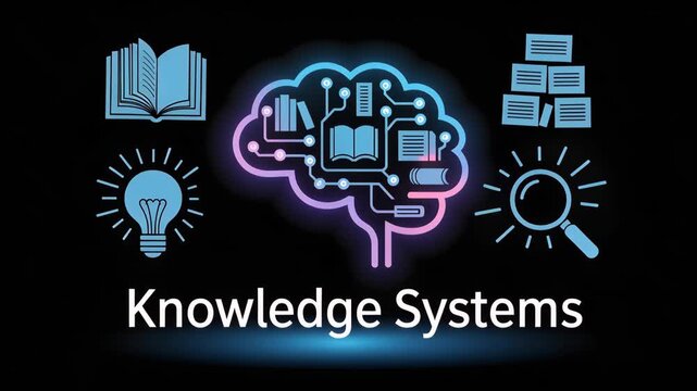 Knowledge Systems: An illustrative depiction of knowledge systems, showcasing the synergy between ideas, insight, and inquiry.