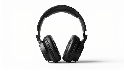 Sleek black modern headphones designed for an immersive and high-fidelity audio experience, perfect for personal entertainment and crystal-clear sound reproduction
