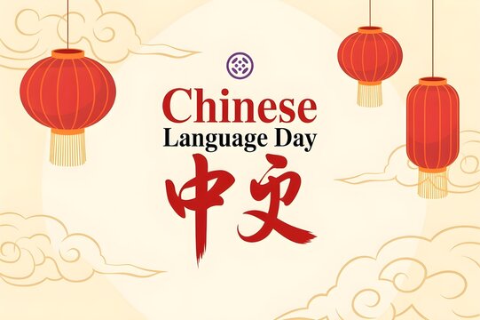 Chinese Language Day Traditional Illustration Celebration