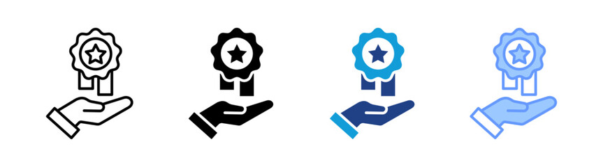 Fototapeta premium Award icon set multiple style collection