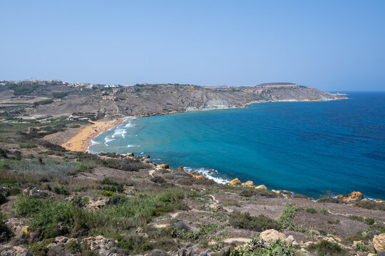 Ramla Bay coastline - Nadur, Malta