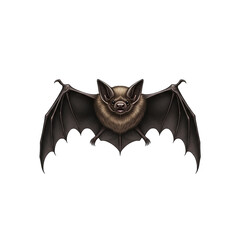 Obraz premium Detailed Illustration of a Bat with Wings Spread Wide.