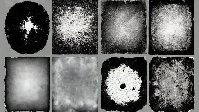 Grunge vintage textured backgrounds collection with scratches and stains for design and art projects