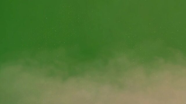 Dust Particles on Green Screen - Atmospheric Animation, The video element of on a green screen background, Ultra High Definition, 4k video, on a green screen background.