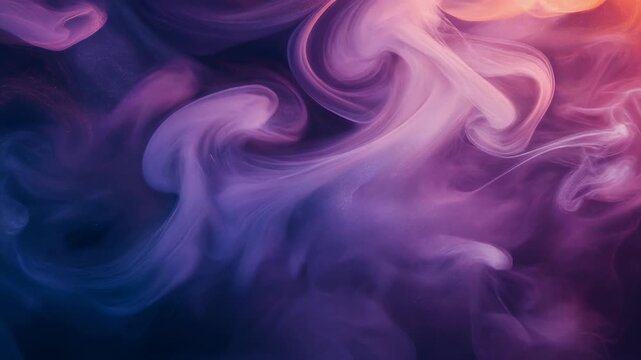 Swirling, ethereal abstract art, soft clouds of color move across a space, hues transition