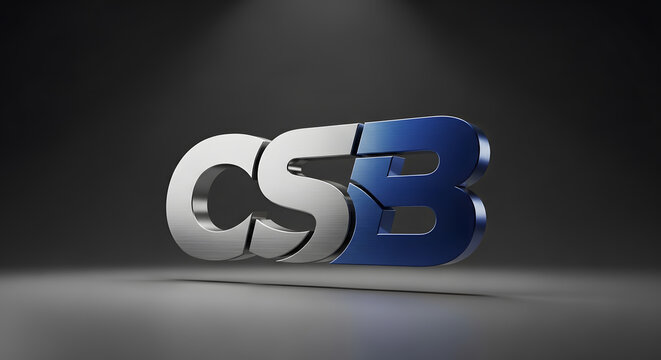 A professional brand identity featuring the letters CSB
