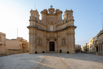Obraz premium Basilica and Collegiate Parish Church of the Visitation of Our Lady - Gharb, Malta