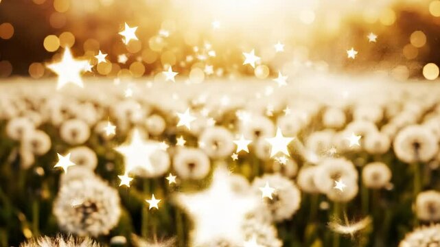 Dandelion Star Wishes: Magical Transformation of Seeds