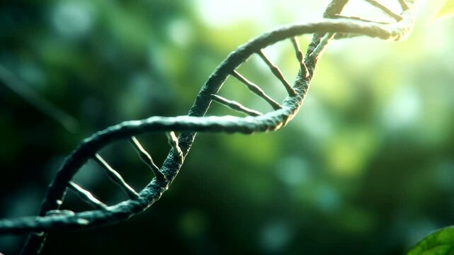 DNA Helix Structure in Natural Environment.