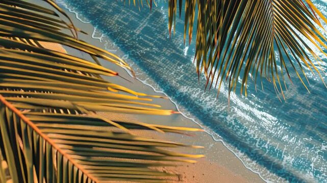 Enjoying Fresh Fruits on a Colorful Blanket at the Beach Generative AI