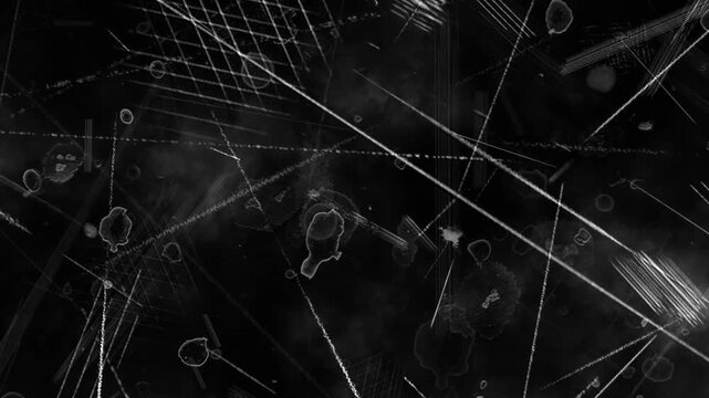 Abstract Dark Background with Scratches and Splatters