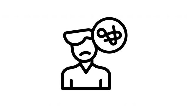 mental disorder animated icon