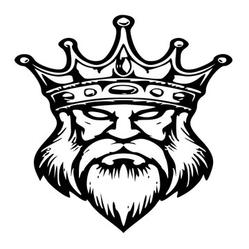 king of the king , Vector illustration of a king kaisar , silhouette of a king kaisar 