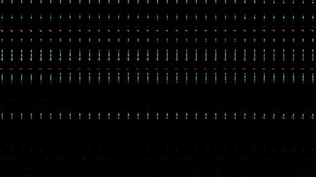 Dark Background With Rows of Cyan and Red Digital Dots Keywords: abstract, digital, dots