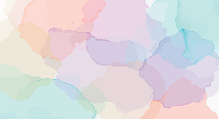 Obraz premium Adobe IllustraSoft pastel watercolor abstract background with fluid organic shapes texturetor Artwork