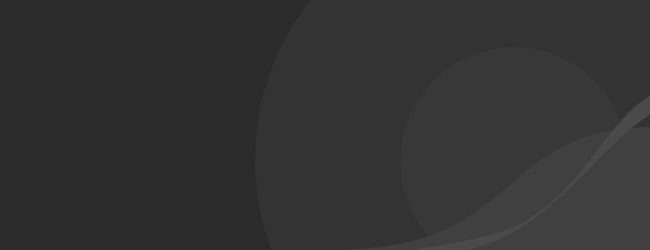 Dark gray background with smooth, flowing wave patterns. The background is sleek and modern, featuring gray tones and subtle texture. Wave background vector. Gray background.