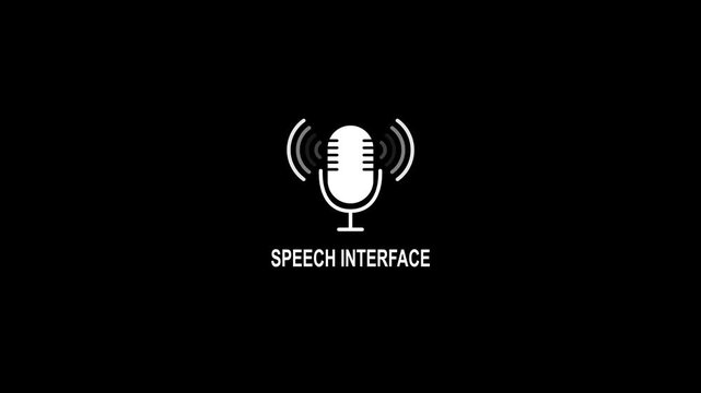 Speech Interface AI Microphone with Sound Waves Voice Technology