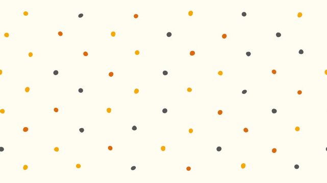 Minimalist Polka Dot Pattern Seamless Loop Autumn Colors Abstract Background