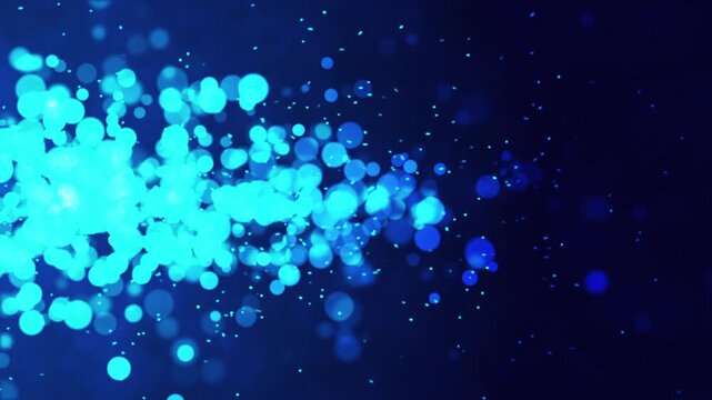 bubble motion abstract blue background