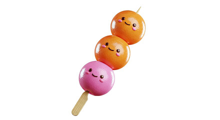Cute Dango Skewer with Kawaii Faces
