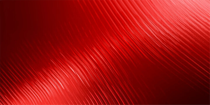Abstract red background with striped lines and bright wave pattern featuring a gradient style for a modern decorative wallpaper design or artistic vector backdrop with pink motion curves