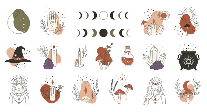 collection of cartoon animal icons vector set featuring assorted cute animals in doodle style illustration pattern design