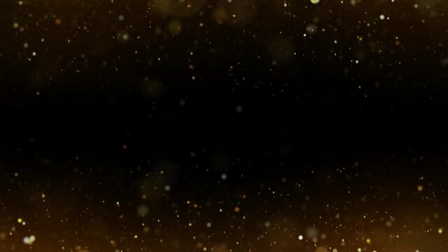 Ethereal golden light angel wings with a fiery glow shine brightly against a magical dark background.