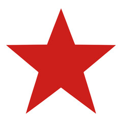 Obraz premium Filled Red Star Icon