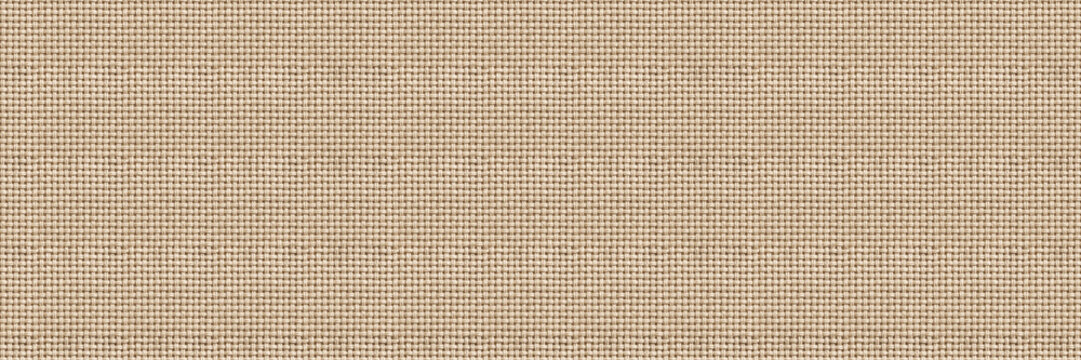 Canvas fabric seamless texture background. Woven light brown textile material.