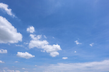 Obraz premium clear blue sky background,clouds with background.