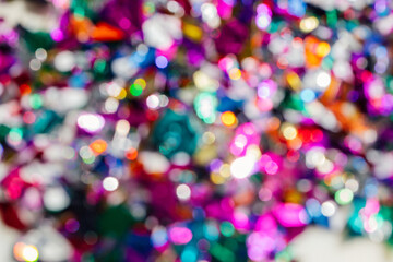 festive, colorful defocused confetti bokeh