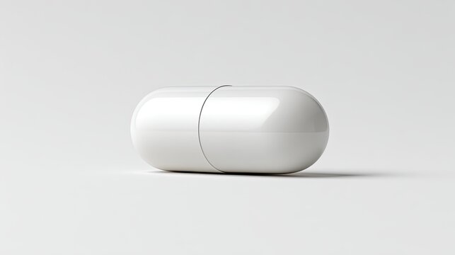 Professional Isolated White Doxycycline Capsule White Background