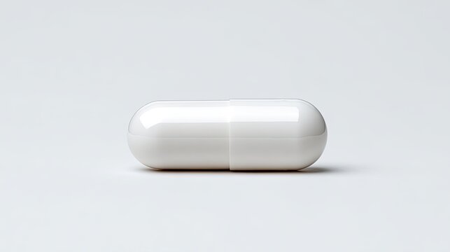 Professional Isolated White Doxycycline Capsule White Background