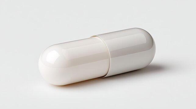 Professional Isolated White Doxycycline Capsule White Background