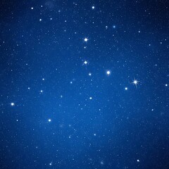 Fototapeta premium Numerous bright celestial bodies illuminate a deep blue night sky expanse