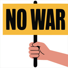 Obraz premium Anti war movement graphic with pacifist symbol and typography vector illustration